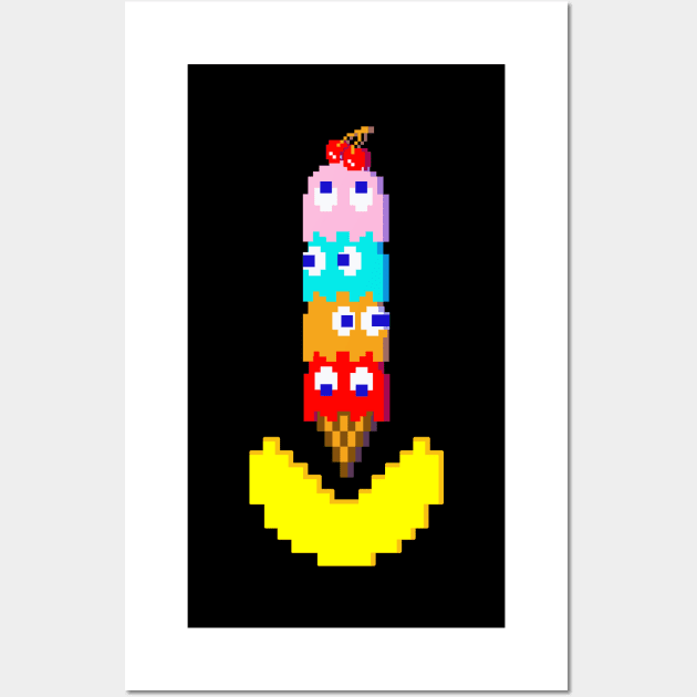 Pacman Creamery Wall Art by Ionfox